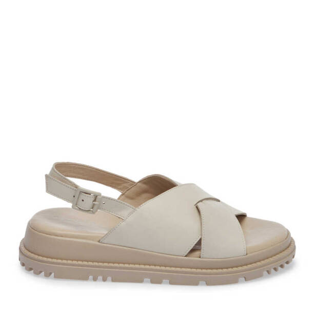 Bej Deri Kadın Sandalet - K24Y1SN67140-A25 - 3