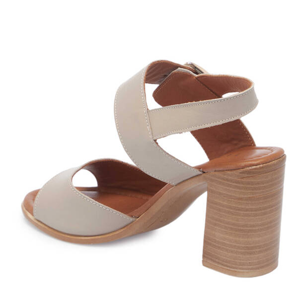 Bej Deri Kadın Sandalet - K24Y1SN67703-B22 - 2