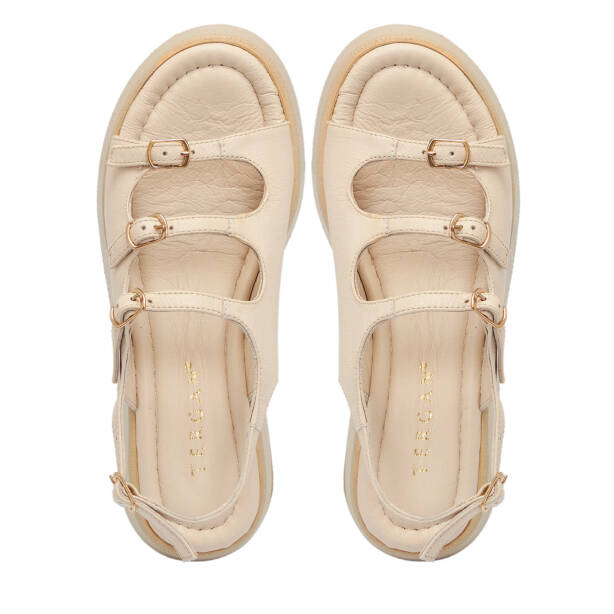 Bej Deri Kadın Sandalet - K25Y1SN67784-A25 - Tergan