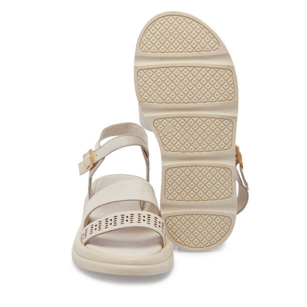 Bej Hakiki Deri Kadın Sandalet - K25Y1SN67892-S5Y - 4