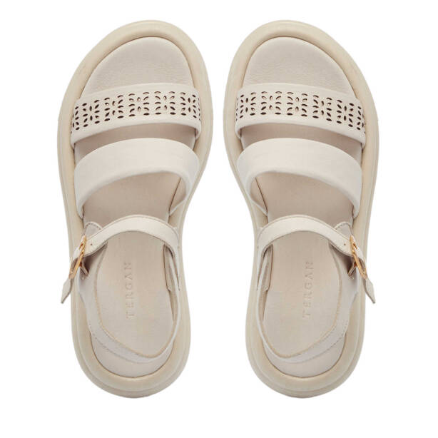 Bej Hakiki Deri Kadın Sandalet - K25Y1SN67892-S5Y - 5