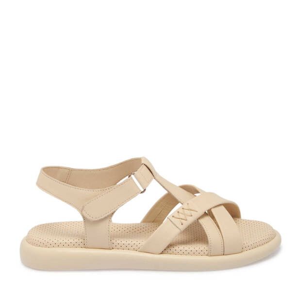 Bej Hakiki Deri Kadın Sandalet - K25Y1SN67974-A25 - 1