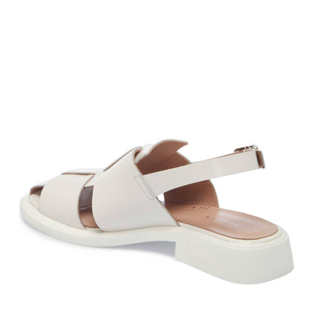 Bej Deri Kadın Sandalet - K25Y1SN68095-U7Q - Tergan