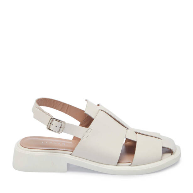 Bej Deri Kadın Sandalet - K25Y1SN68095-U7Q - Tergan