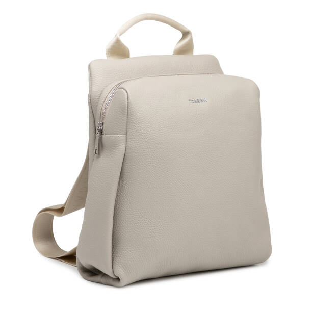 Bej Hakiki Deri Kadın Sırt Çantası - S1SR00079384-B19 - Tergan