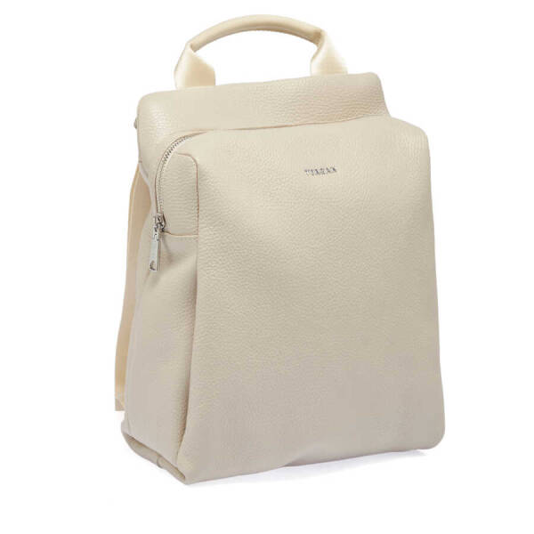 Bej Hakiki Deri Kadın Sırt Çantası - S1SR00079384-B19 - 2