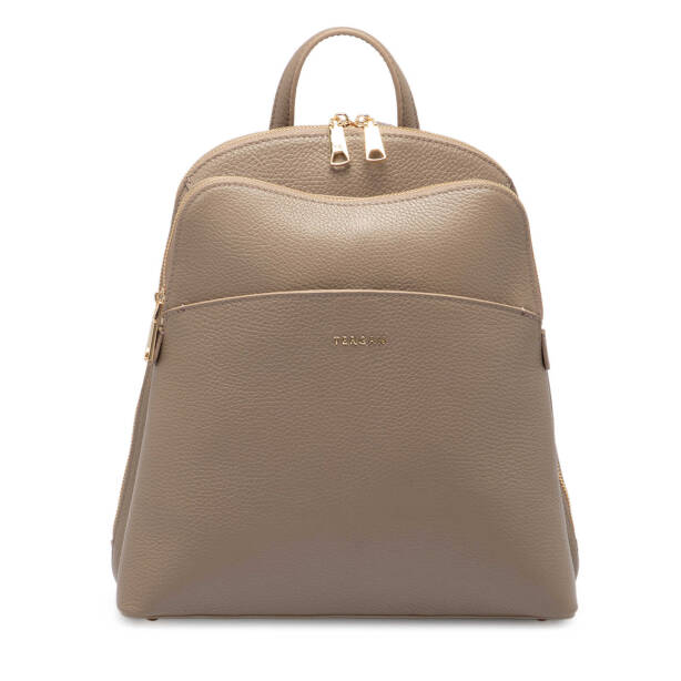 Bej Hakiki Deri Kadın Sırt Çantası - S1SR00079802-S95 