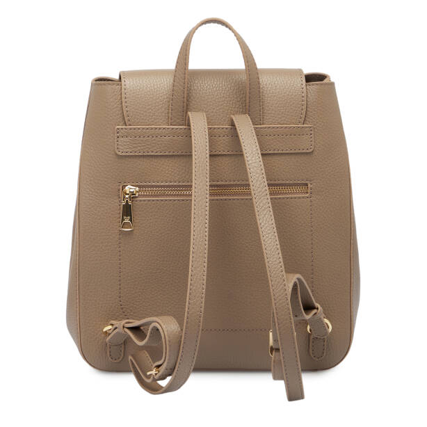 Bej Deri Kadın Sırt Çantası - S1SR00080456-S95 - 3