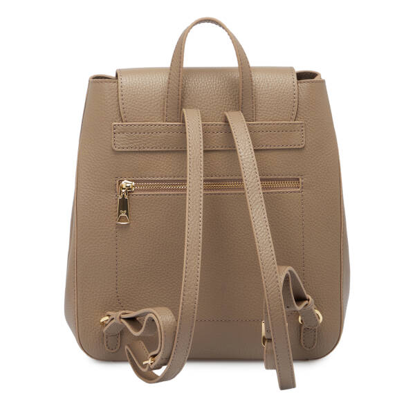 Bej Deri Kadın Sırt Çantası - S1SR00080456-S95 - 3