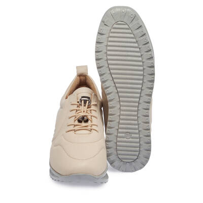  Bej Deri Kadın Sneaker - K23S1AY66801-A25 - 4