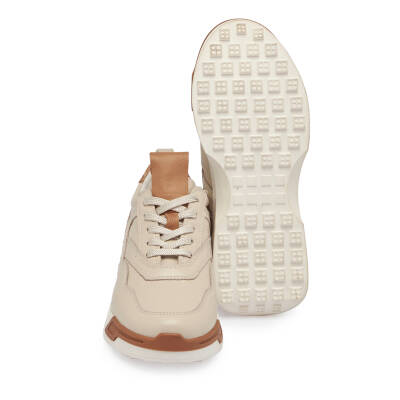  Bej Deri Kadın Sneaker - K23S1AY66901-A25 - 4