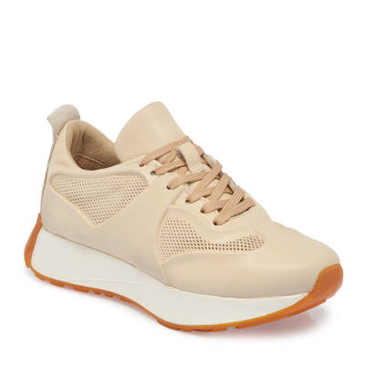  Bej Deri Kadın Sneaker - K23S1AY66904-A25 