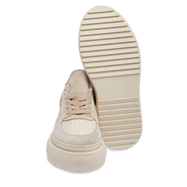 Bej Deri Kadın Sneaker - K23S1AY66914-D6P - 4