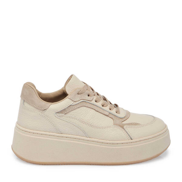 Bej Deri Kadın Sneaker - K23S1AY66915-D6P - 3