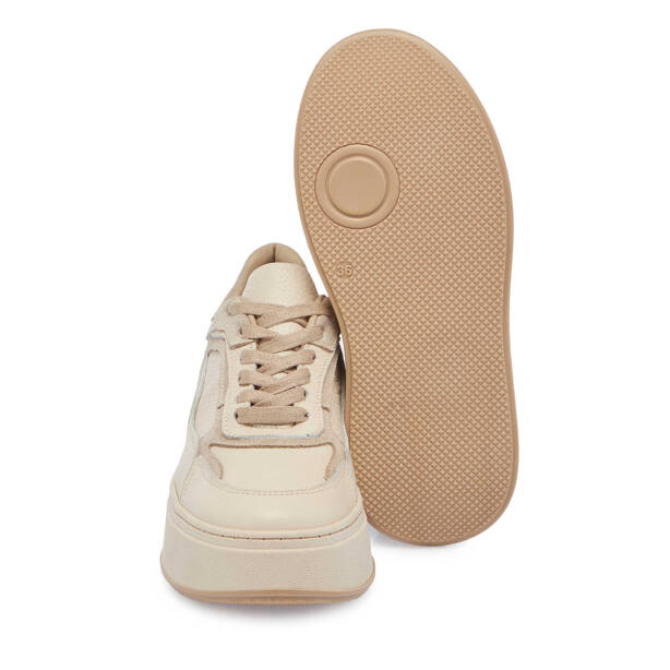 Bej Deri Kadın Sneaker - K23S1AY66915-D6P - 4