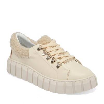  Bej Deri Kadın Sneaker - K23S1AY67026-A25 - 1