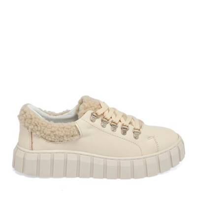  Bej Deri Kadın Sneaker - K23S1AY67026-A25 - 5