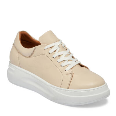 Bej Deri Kadın Sneaker - K24I1AY67089-A25 - 1