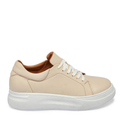 Bej Deri Kadın Sneaker - K24I1AY67089-A25 - 3