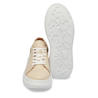 Bej Deri Kadın Sneaker - K24I1AY67089-A25 - 4