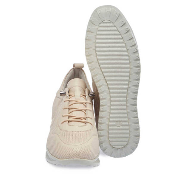 Bej Deri Kadın Sneaker - K24I1AY67094-A25 - 4