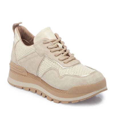  Bej Deri Kadın Sneaker - K24I1AY67120-D6P 