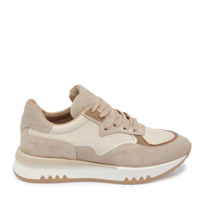  Bej Deri Kadın Sneaker - K24I1AY67135-B79 - 3