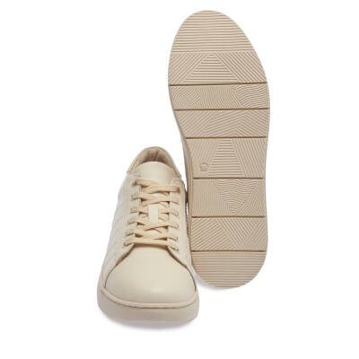  Bej Deri Kadın Sneaker - K24I1AY67138-A25 - 4