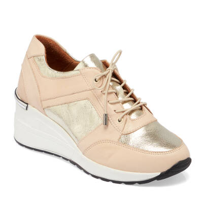  Bej Deri Kadın Sneaker - K24I1AY67144-A25 - 1
