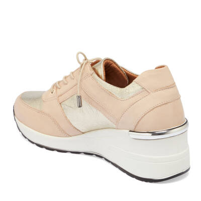  Bej Deri Kadın Sneaker - K24I1AY67144-A25 - 2