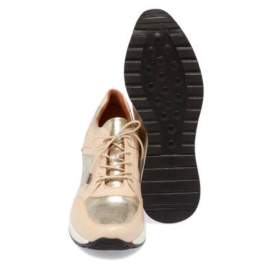  Bej Deri Kadın Sneaker - K24I1AY67144-A25 - 4