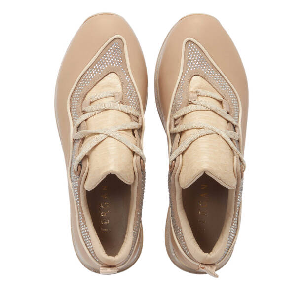 Bej Deri Kadın Sneaker - K24I1AY67195-A25 - 5