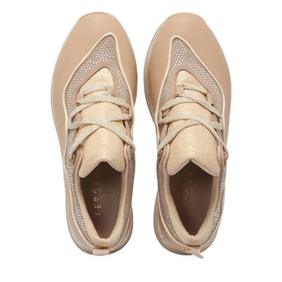  Bej Deri Kadın Sneaker - K24I1AY67195-A25 - 5