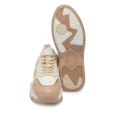Bej Deri Kadın Sneaker - K24I1AY67196-A25 - 4