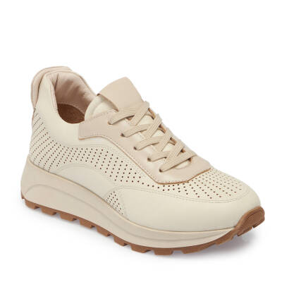 Bej Deri Kadın Sneaker - K24I1AY67296-A25 