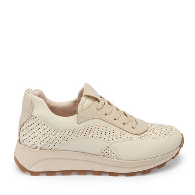 Bej Deri Kadın Sneaker - K24I1AY67296-A25 - 3