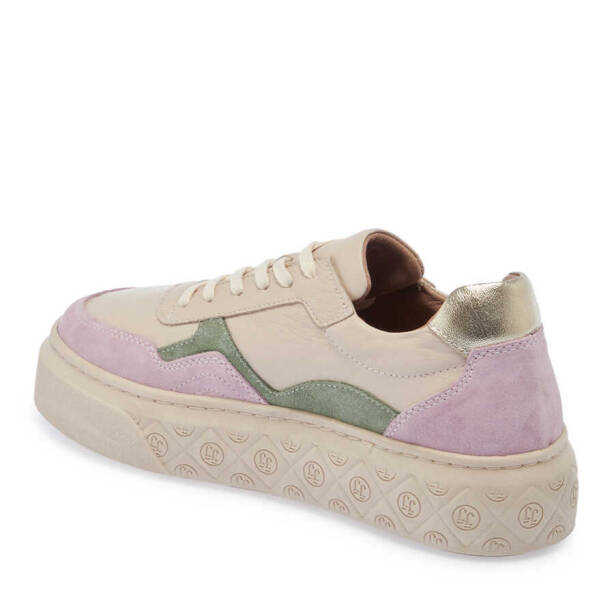 Bej Deri Kadın Sneaker - K24I1AY67300-A25 - Tergan