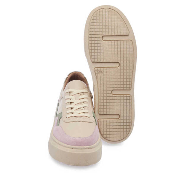 Bej Deri Kadın Sneaker - K24I1AY67300-A25 - Tergan