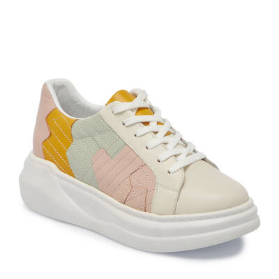 Bej Deri Kadın Sneaker - K24I1AY67306-A25 