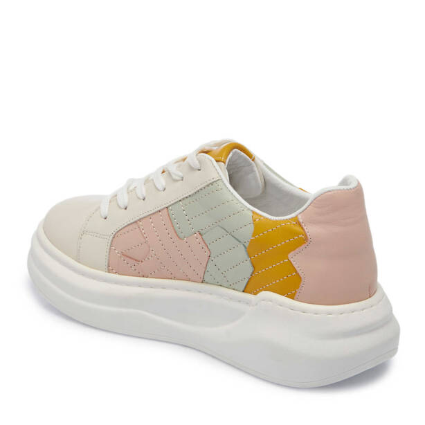 Bej Deri Kadın Sneaker - K24I1AY67306-A25 - Tergan