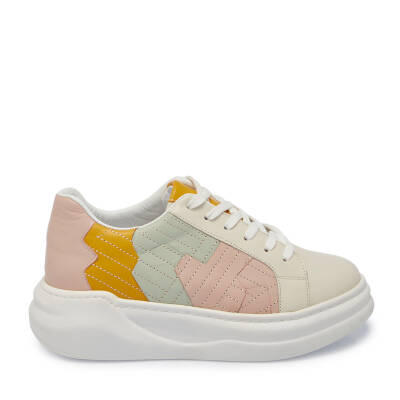 Bej Deri Kadın Sneaker - K24I1AY67306-A25 - 3