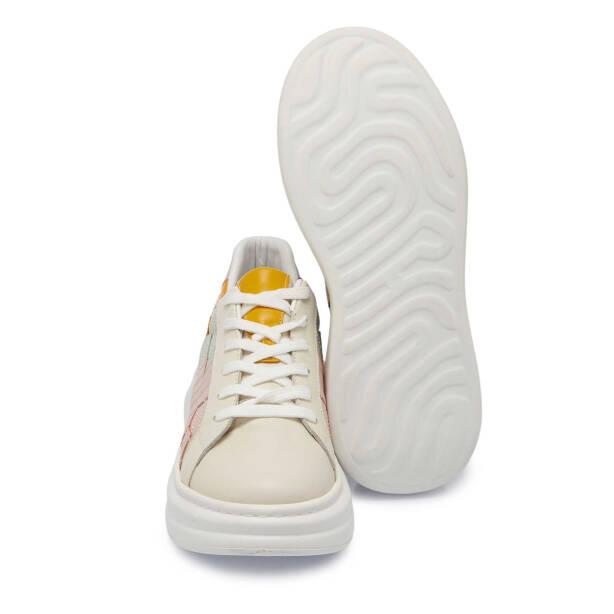 Bej Deri Kadın Sneaker - K24I1AY67306-A25 - Tergan