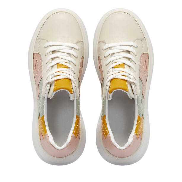 Bej Deri Kadın Sneaker - K24I1AY67306-A25 - Tergan