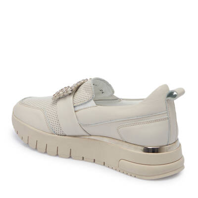  Bej Deri Kadın Sneaker - K24I1AY67316-A25 - 2