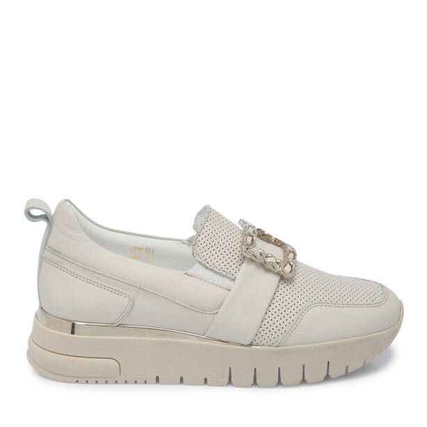Bej Deri Kadın Sneaker - K24I1AY67316-A25 - 3