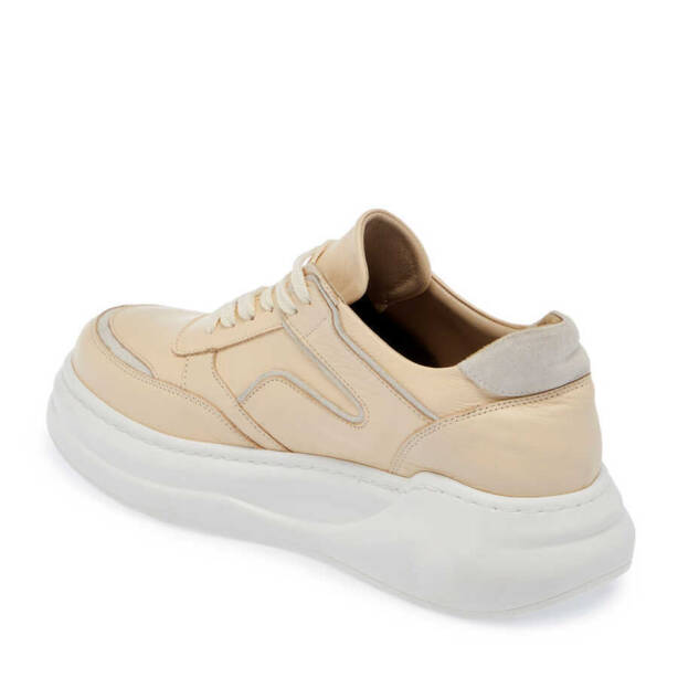 Bej Deri Kadın Sneaker - K24I1AY67336-A25 - 2