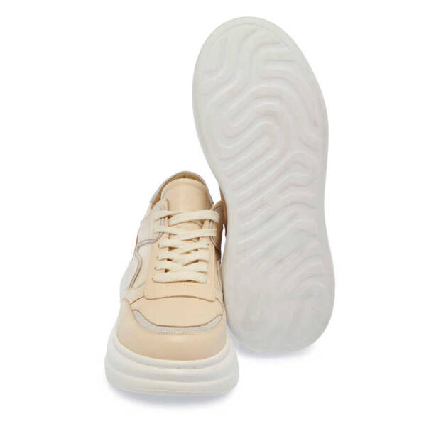 Bej Deri Kadın Sneaker - K24I1AY67336-A25 - 4