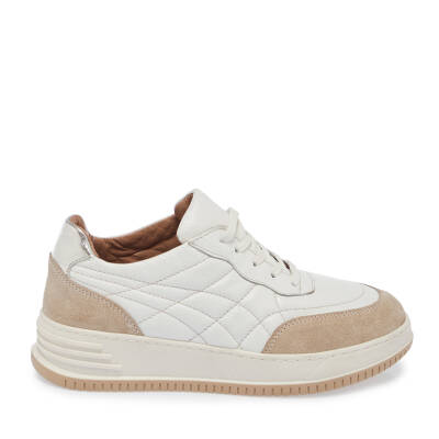  Bej Deri Kadın Sneaker - K24I1AY67346-Q2F - 3