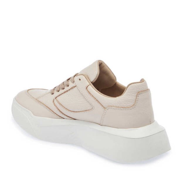 Bej Deri Kadın Sneaker - K24I1AY67497-B19 - 2
