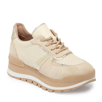 Bej Deri Kadın Sneaker - K24S1AY67521-A25 